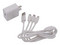 Cargador de Pared EPCOM PL52C, Multi-puertos, 1 x USB-C, 1 x Micro USB, 1 x Lightning, 5V, Color Blanco.