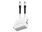 Cargador de Pared Foxbox Mega de 65W, Tipo I (en V), USB Tipo C y USB Tipo A. Color Blanco.