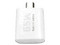 Cargador de Pared Foxbox Mega de 65W, Tipo I (en V), USB Tipo C y USB Tipo A. Color Blanco.