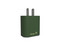 Cargador de pared HUNE Huron AT-ACC-WA-061BOS de 2 Puertos USB, 1A. Color Verde (No incluye cable)
