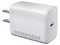 Cargador HyperGear SpeedBoost de 40W GaN, USB Tipo C, Color Blanco.