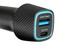 Cargador de Auto HyperGear 16352 de 98W, 3 Puertos USB Tipo C, 2 Puertos USB Tipo A, Cable de 1.5m. Color Negro.