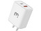 Cargador para Pared MyBat RCGTRAC37PW GaN Carga Rápida, 3.0A, 20W, USB Tipo A y Tipo C. Color Blanco