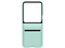 Funda Protectora Samsung Kindsuit para Galaxy Flip 7 FE y Flip 6, Cuero Vegano. Color Menta.