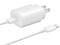 Cargador de Pared Samsung EP-TA800XWEGUS de 25W, 5V, 9V, USB-C. Color Blanco.