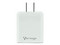 Cargador para pared Vorago Quick Charge AU-350, 3.0A, PD 20W a USB-A y USB-C, Color Blanco.