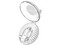 Cable USB-A (macho) a Micro-USB (macho) Vonmahlen Todo en uno, con adaptadores Lightning y USB Tipo C, Color Blanco.