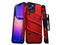 Funda ZIZO Bolt para iPhone 12 y iPhone 12 Pro, con clip y mica de pantalla. Color Rojo/Negro.