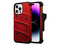 Funda ZIZO Bolt para iPhone 14 PRO MAX, Con clip y mica de pantalla, Color Rojo.