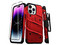 Funda ZIZO Bolt para iPhone 14 PRO MAX, Con clip y mica de pantalla, Color Rojo.