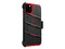 Funda ZIZO Bolt iPhone 11 PRO Negro Rojo con clip y mica de pantalla