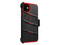 Funda ZIZO Bolt para iPhone 11, incluye protector de pantalla. Color Negro/Rojo.