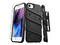 Funda Zizo Bolt para iPhone SE2/8/7/6S/6, con clip de soporte. Color Negro.