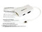 Adaptador Mini DisplayPort a VGA DVI y HDMI - Convertidor MiniDP todo-en-uno para MacBook - Blanco