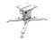 Soporte de techo universal Redleaf RL13 para proyector, altura ajustable de 13 cm.