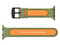 Correa de Silicon MyBat RAPWH40BAN264, Compatible con AppleWatch de 42mm. Color Verde.