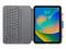 Funda con teclado Logitech Slim Folio, para iPad de 10ma generación.