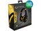 Audífonos Gamer con micrófono 4Gamers, 3.5mm, Color Negro/dorado.