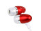 Audífonos Acteck Earbuds Super Hi-Fi EB650. Color Rojo
