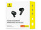 Audífonos Inalámbricos Baseus Browie E20, Carga por USB Tipo C, IPX5, Bluetooth 5.3. Color Negro.