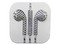 Audífonos internos BRobotix con Micrófono para iPhone. Color Blanco/Negro.