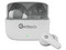 Audífonos Earbud Getttech Bluetooth GUE-T8PBL-WG con Versión 5.3, Incluyen Estuche de Carga y Control Táctil. Colores Blanco y Gris.