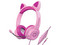 Audífonos con Micrófono HyperGear Kombat Kitty Gaming 15554, Jack 3.5mm, Control de Volume, Adaptador de Micrófono y Audio Separado, Color Rosa.