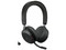 Audífonos con Micrófono Jabra Evolve2 75 con soporte de carga, Certificado para Microsoft Teams, Bluetooth, USB-C. Color Negro.
