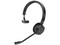 Auriculares inalámbricos y alámbricos con diadema Jabra Evolve 65 TE, diseñados para oficina y centro de llamadas, conexión USB tipo A y Bluetooth, color negro.