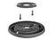 Base para Micrófono Logitech Rally Mic Pod Mount 952-000002. Color Negro.
