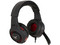 Audífonos tipo diadema Gamer NACEB NA-0304R con micrófono, 3.5mm. Negro/Rojo