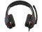 Audífonos tipo diadema Gamer NACEB NA-0304R con micrófono, 3.5mm. Negro/Rojo