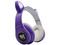 Audífonos Gamer Necnon NBH-07, Bluetooth, 3.5mm, LED. Color Morado.