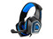 Audífonos Gamer Necnon NBHG-DRAGON, Iluminación RGB, 3.5mm. Color Negro/Azul.
