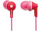 Audífonos Panasonic RP-HJE125PPP, respuesta de frecuencia 10hz - 24Khz, 3.5mm. Color Rosa.