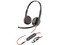 Audífonos tipo Diadema con Micrófono Poly Blackwire 3225, Respuesta de Frecuencia 20Hz-20kHz, USB-C, USB-A, 3.5mm. Color Negro. (Bulk)