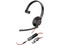 Audífonos tipo Diadema con Micrófono Poly Blackwire 5210, Respuesta de frecuencia 20Hz-20kHz, USB-C, USB-A, 3.5mm. Color Negro.
