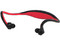 Audífonos manos libres QFX H-72BT, batería recargable, Bluetooth, Radio FM, Lector de MicroSD. Color Rojo