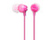 Audífonos Estéreo SONY MDR-EX15LP/PI, respuesta de frecuencia 8 - 22,000 Hz. Color Rosa.