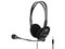 Diadema TechZone con micrófono, conector 3.5mm, ideal para llamadas y videoconferencias.