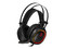Audífonos con micrófono Thermaltake tipo diadema Shock Pro RGB. Color negro.