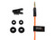 Audífonos internos Veho Z-1, respuesta de frecuencia 20 Hz - 20000 Hz,
 3.5mm. Color Naranja.