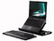 Logitech Alto Cordless eleva la pantalla de la computadora portátil y proporciona un teclado inalámbrico de tamaño estándar y un concentrador USB.