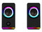 Bocina Gamer BALAM RUSH GLIMM STYLE BG565, Iluminación LED, Bluetooth, 3.5, Estéreo, Color Negro.
