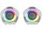 Bocinas Balam Rush Glimm Penta BG545, Bluetooth, USB Tipo A, Iluminación RGB, Color Blanco.