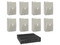Kit de Audio Bosch, Amplificador 240W, Ocho Bocinas de 30W, Color Blanco.