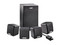 Bocinas Creative SBS 4.1 450, RMS total de 41 Watts.