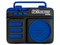 Bocina portátil Retro RTX-10, Bluetooth, Radio FM. Color Azul.