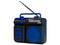 Bocina portátil Retro RTX-10, Bluetooth, Radio FM. Color Azul.