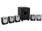 Bocinas Genius sonido Surround 5.1, RMS total de 55 Watts.